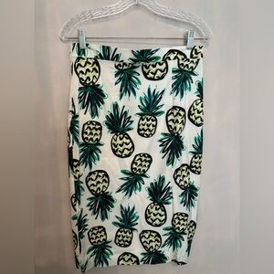 Milly Tropical Print Skirt